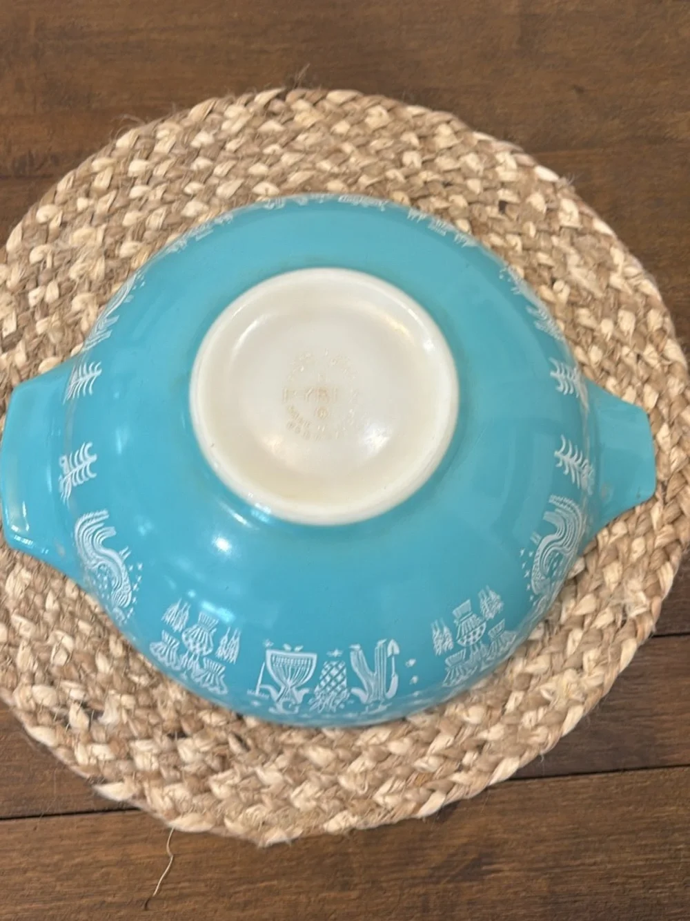 Vintage Pyrex Amish Butter print Cinderella bowl  444